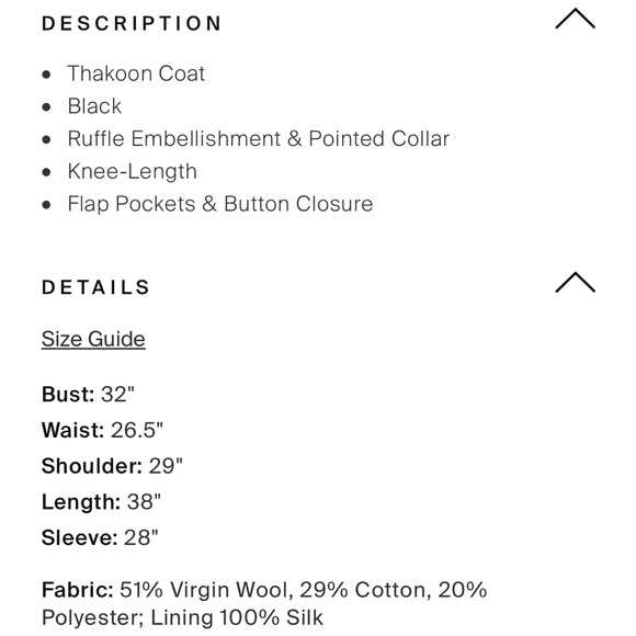 Thakoon Dress Coat - Like New - XS - Picture 6 of 6